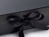 Large Black Slot Gift Box Sample ribbon detail