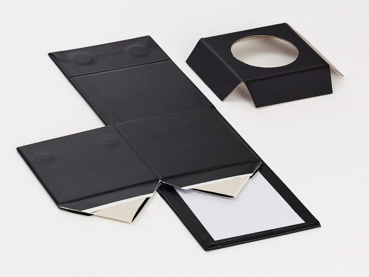 Small Black Cube No Ribbon Sample from Foldabox