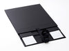 Sample Black Gift Box with Fixed Ribbon Supplied Flat