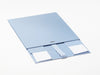 Large Pale  Blue Gift Box Sample Supplied Flat with Ribbon