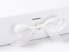 White Large Folding Gift Box sample changeable ribbon detail