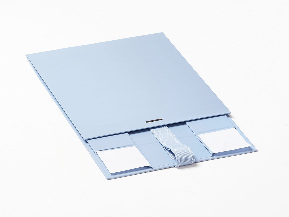 Pale Blue Gift Box Sample Supplied Flat with Ribbon