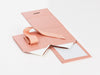 Rose Gold Large Cube Folding Gift Box Supplied Flat