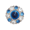 Sapphire and Diamond Flower Gemstone Gift Box Closure