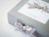 Silver Pearl Gift Box with Hand Crafted Decoration as a Wedding Keepsake Box