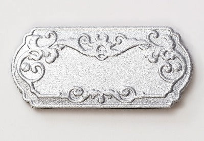 Silver Metal Slot Decal Labels from Foldabox