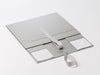 Silver Matt Pearl Finish A4 Deep Luxury Gift Box Folded Flat
