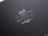 Black Gift Box with Silver Foil Custom Printed Logo from Foldabox UK