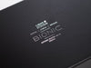 Custom Printed Silver Foil Logo onto Black Luxury Gift Box