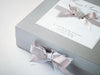 Silver Pearl Gift Box with Hand Crafted Decoration as a Wedding Keepsake Box