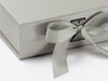 Silver Medium Slot Gift Box ribbon detail