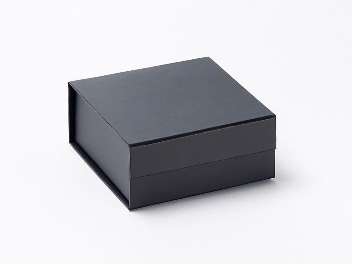 Small Black Gift Box Sample without ribbon from Foldabox UK