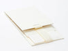 Ivory Small Gift Box with Fixed Ribbon Supplied Flat