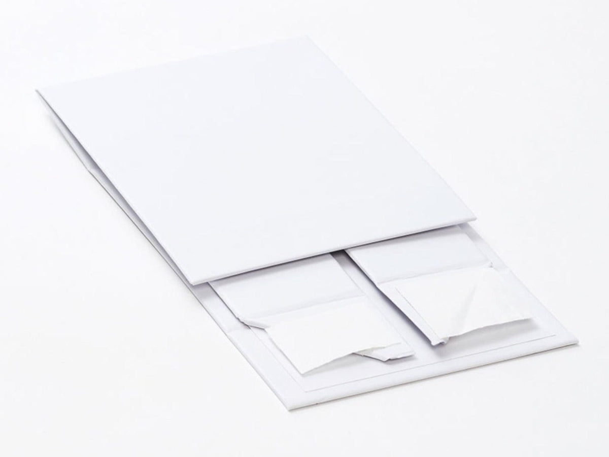 White Small Gift Box No Ribbon Supplied Flat