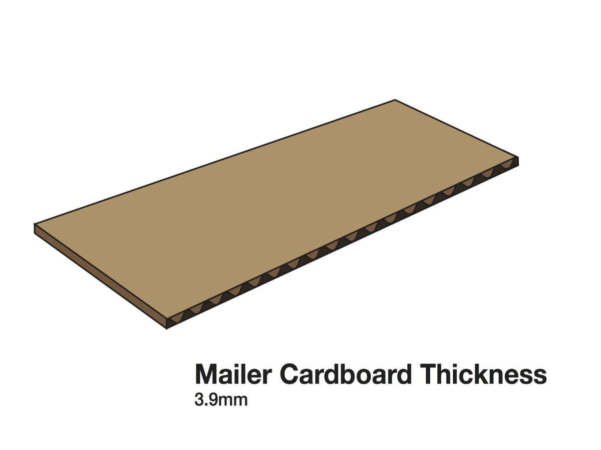 Corrugated Kraft Mailing Carton Sample Thickness