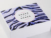 White Foldig Gift Box with Custom CMYK Digitally Printed Design