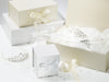 White Folding Gift Boxes and Wedding Keepsake Boxes