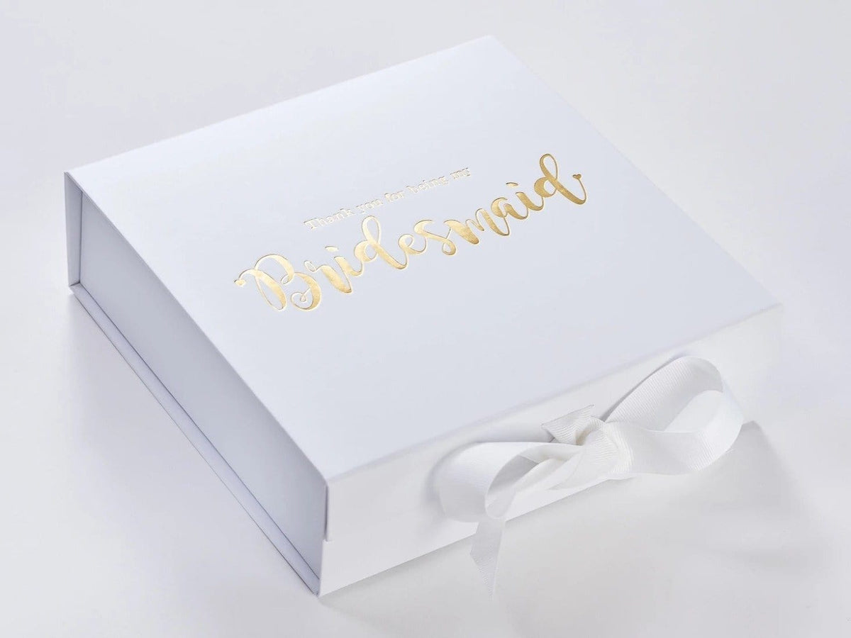 White Gift Box with Gold Personalisation