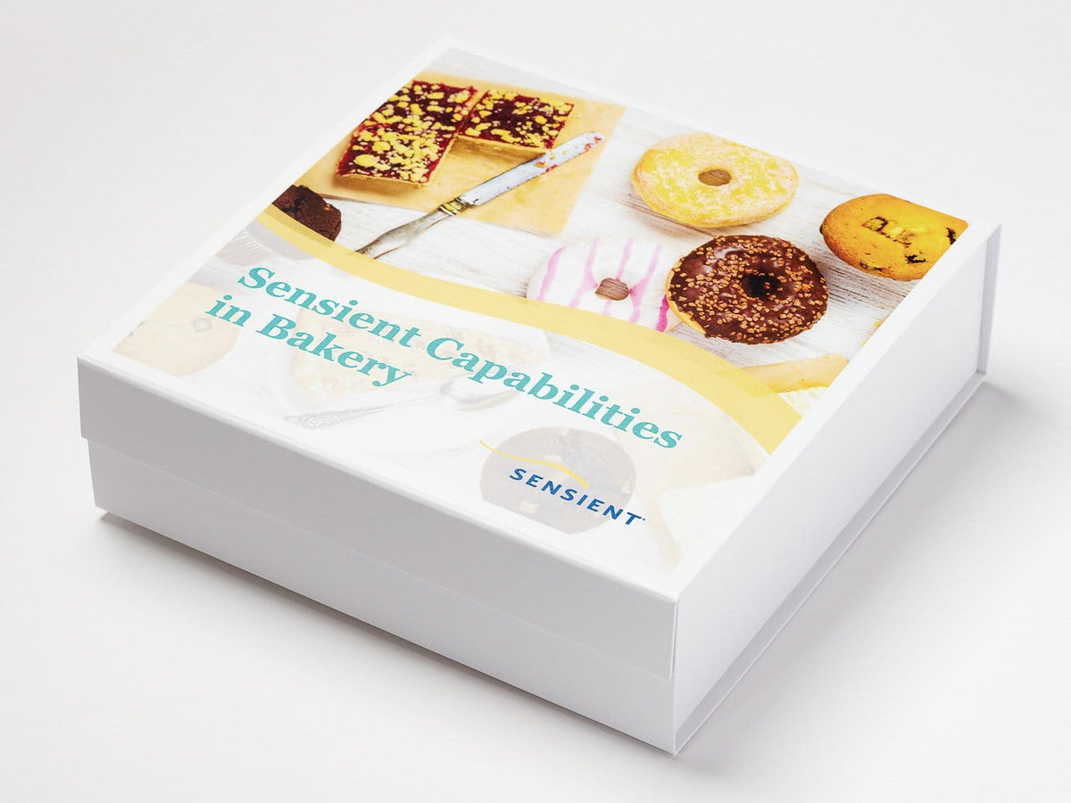 White Gift Box with Custom CMYK Printed Design