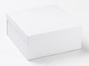 White Medium Lift Off Lid Luxury Gift Box with Lid Assembled