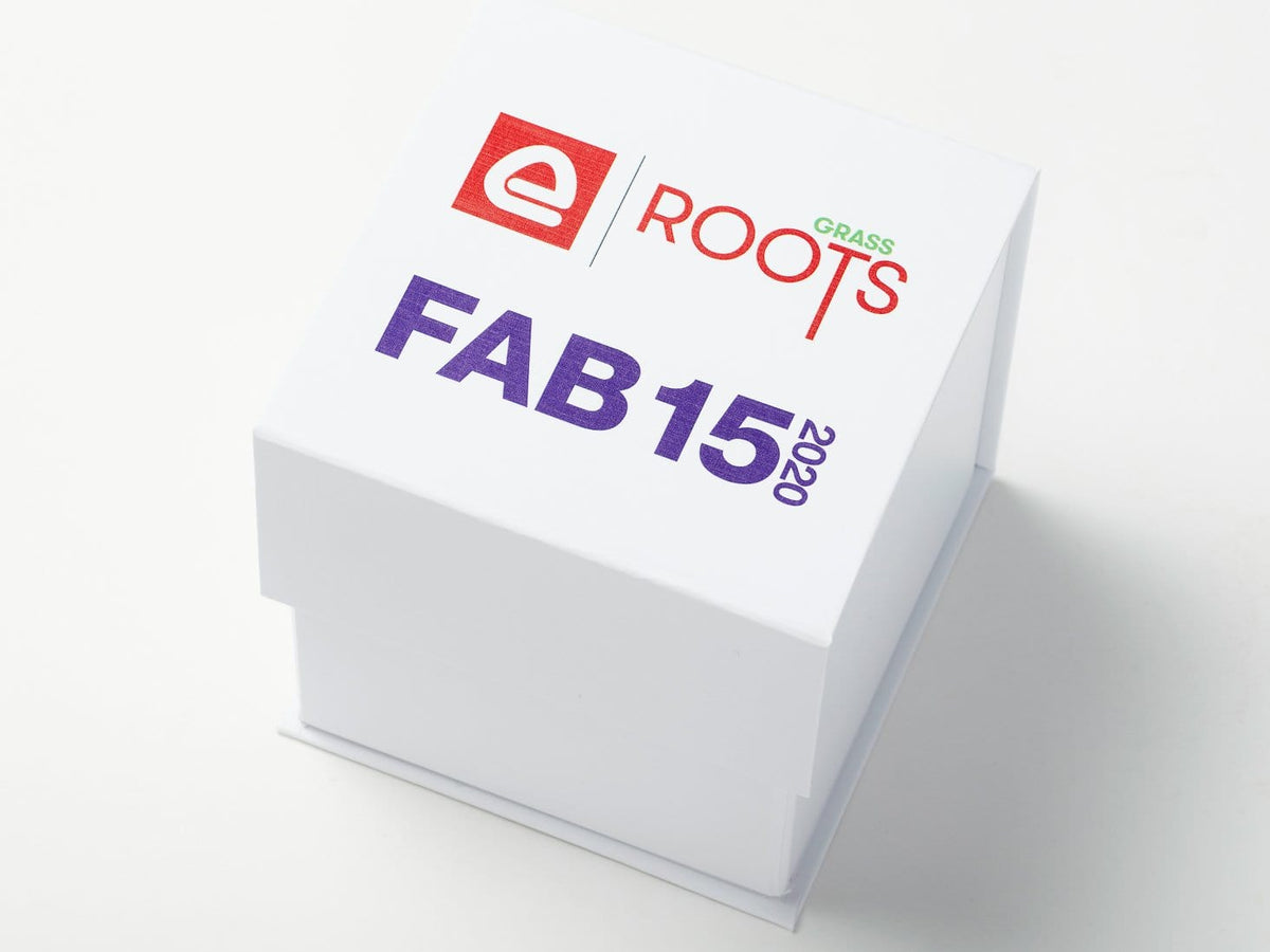 White Cube Gift Box with Custom CMYK  Printed Design