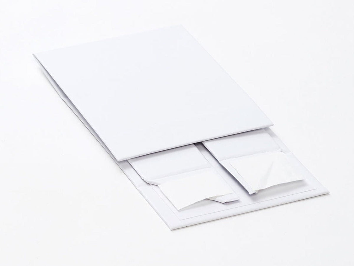 White Small Gift Box No Ribbon Supplied Flat