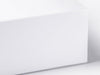 White XL Deep Folding Gift Box Front Magnetic Closure Detail
