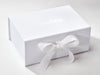 White A5 Deep Gift Box with Custom Foil Printed Design