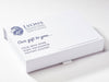 White Shallow Gift Box with Custom Screen Printed Design