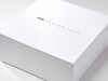 White XL Deep Gift Box Printed with 1 Colour Screen Printed Design