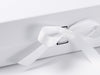 White A4 Deep Slot Gift Box changeable ribbon detail