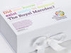 Custom CMYK Digitally Printed Logo to White Folding Gift Box