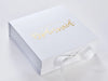 White Gift Box with Gold Personalisation by Beau&Bella