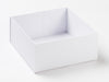 White Medium Lift Off Lid Gift Box Fully Assembled Base
