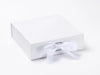 Medium White Slot Gift Boxes with Changeable Ribbon
