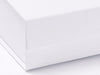 White Small Folding Gift Box Magnetic Closure Detail