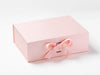 Pale Pink A4 Deep Gift Box Sample with Changeable Ribbon