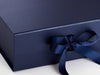 Navy Blue A4 Deep Folding Gift Box Sample