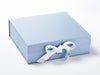 It's A Boy Blue Printed Ribbon Featured on Pale Blue Gift Box