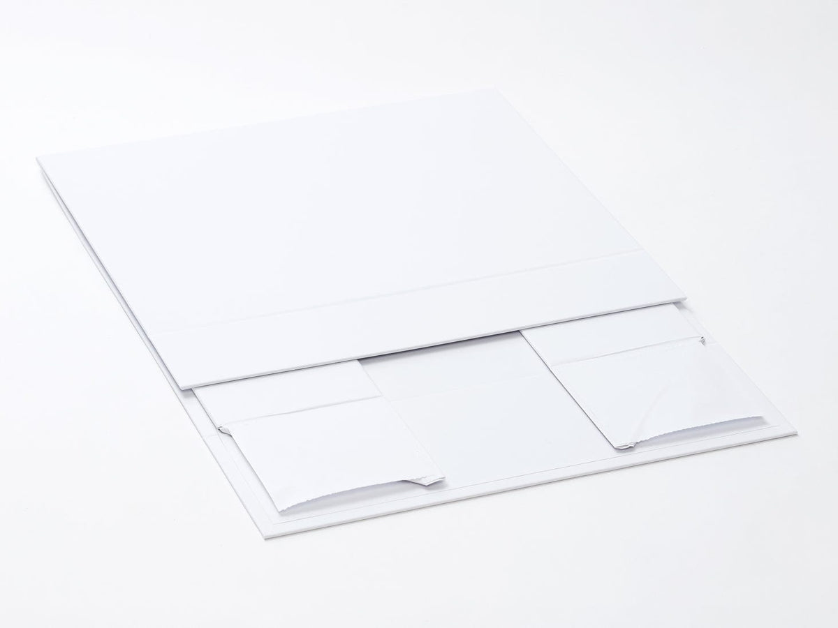 White A4 Deep No Ribbon Gift Box Supplied Flat