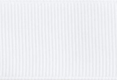 Sample 80cm White Grosgrain Ribbon from Foldabox UK